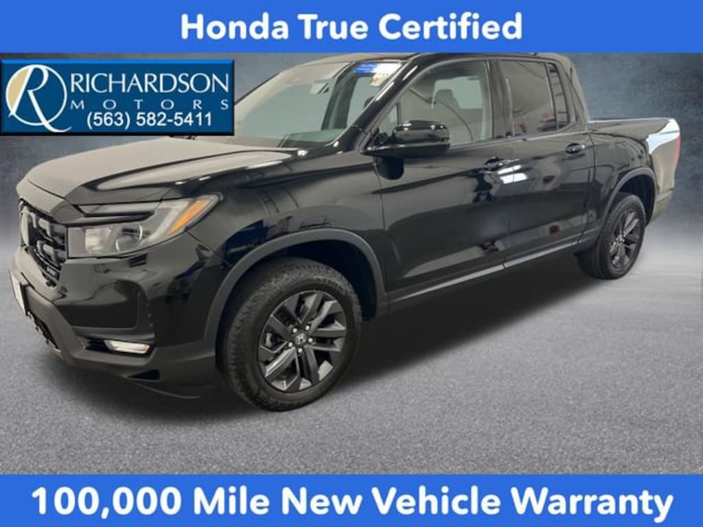 Certified 2025 Honda Ridgeline Sport Truck Crew Cab