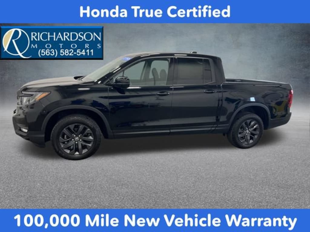 Certified 2025 Honda Ridgeline Sport Truck Crew Cab