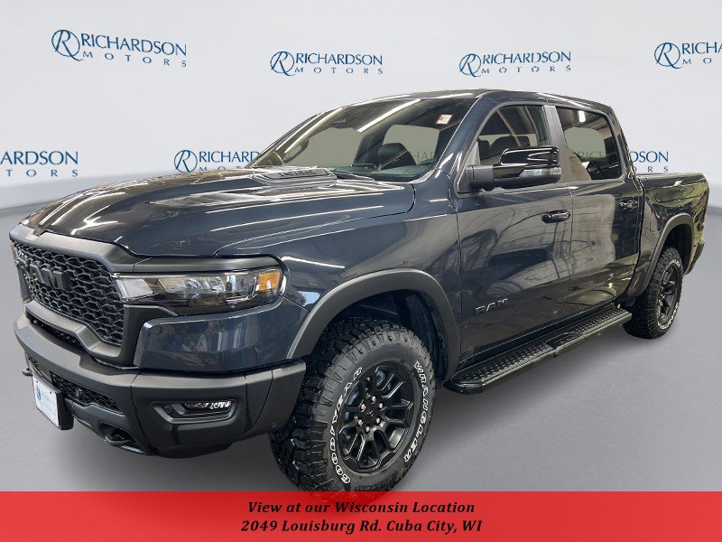 Forged Blue 2026 RAM 1500 Rebel Crew Cab 4WD Pickup Truck Four-Wheel Drive 8-Speed Automatic