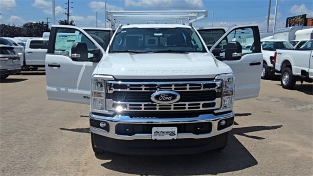 New 2025 Ford F-350 Chassis XL 9ft Service Body with Ladder Rack