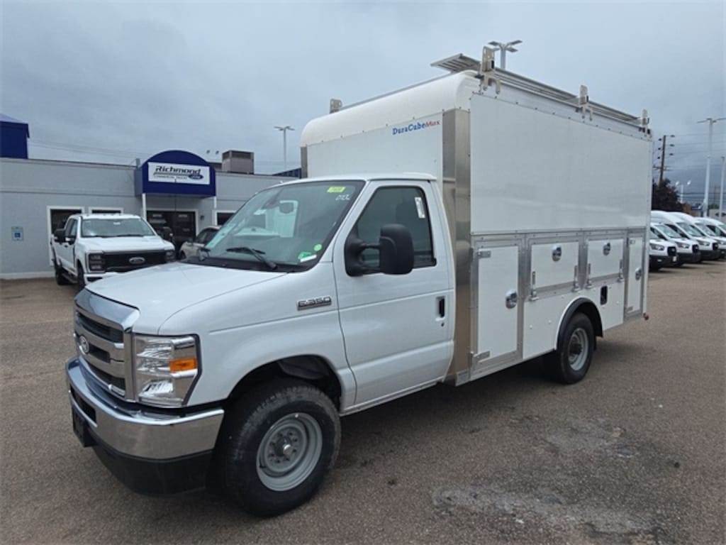 New 2026 Ford E-350 Cutaway Base 10ft High Roof Enclosed Utility Body