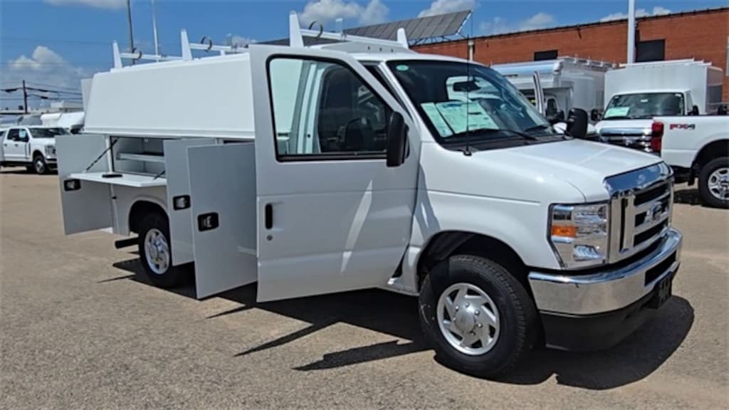 New 2025 Ford E-350 Cutaway Base 9ft Enclosed Service Body KUV