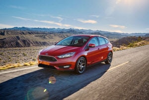 Ford Focus in Ruby Red