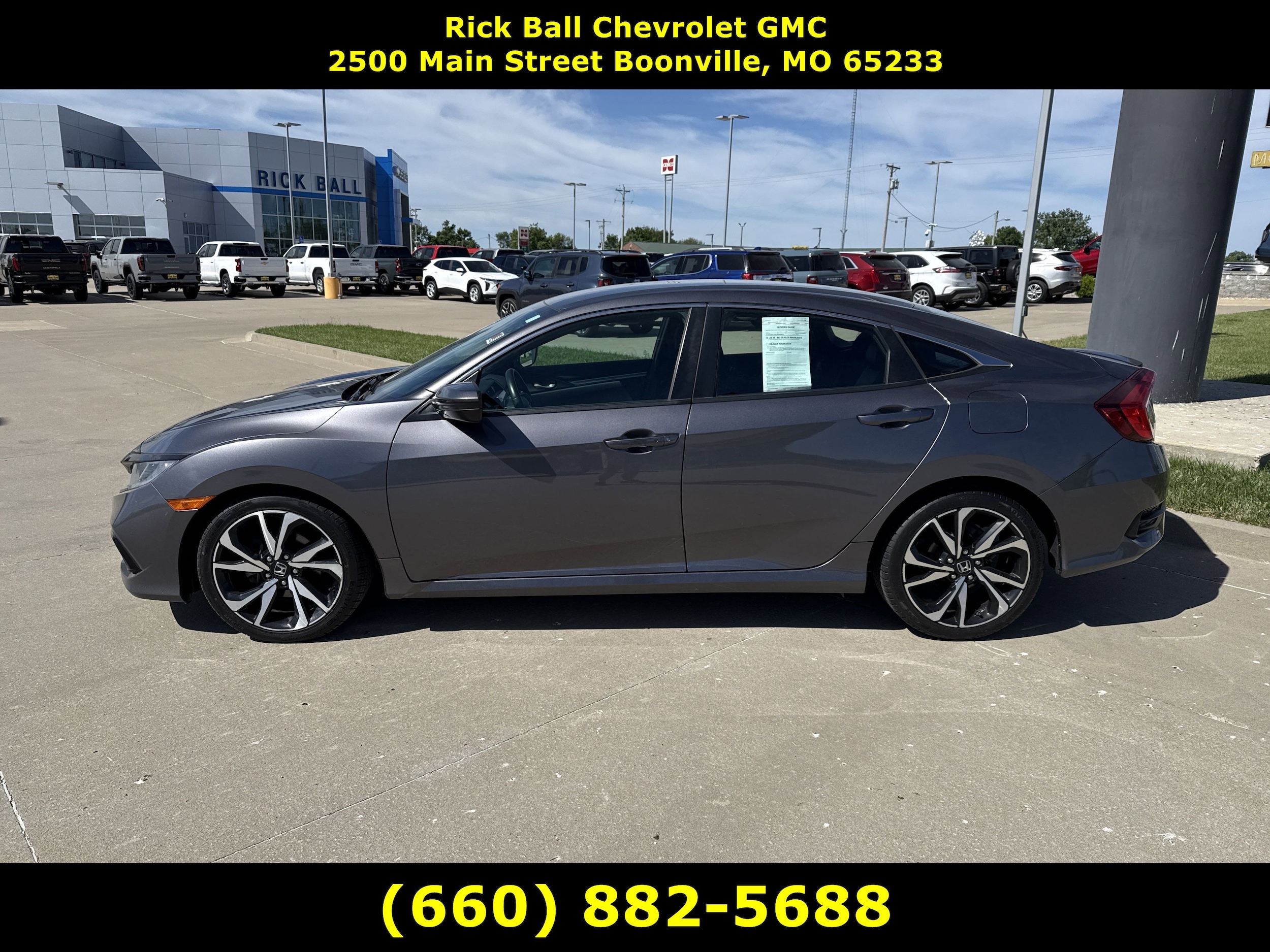 Used 2019 Honda Civic Sport with VIN 19XFC2F86KE213474 for sale in Kansas City