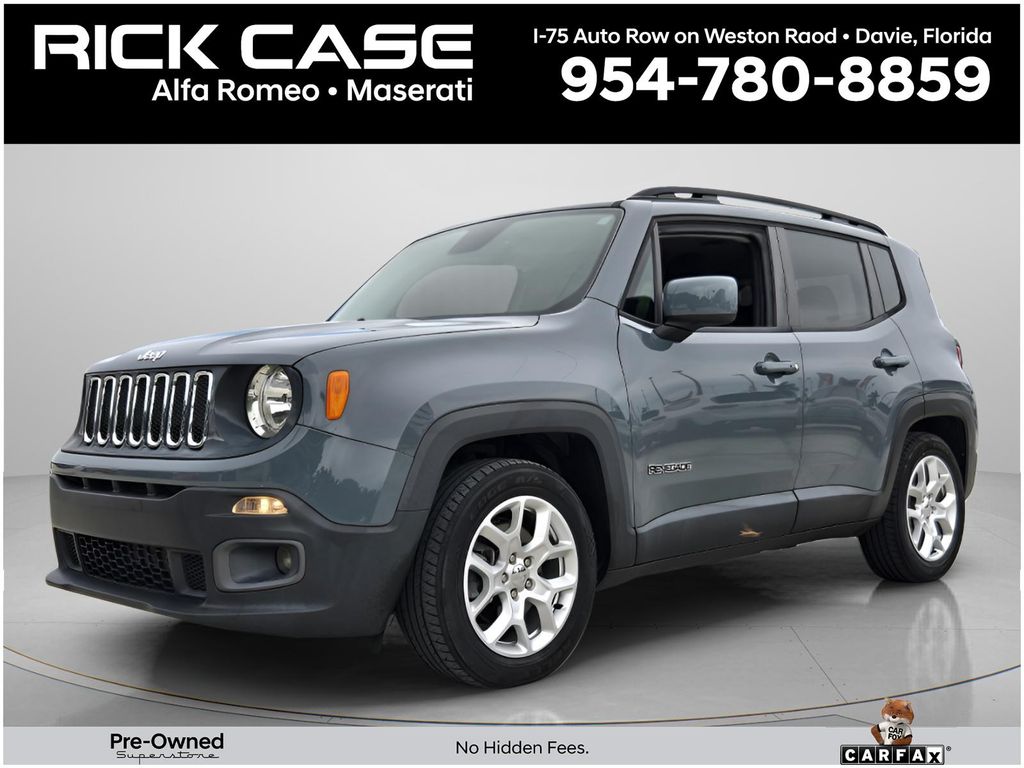 Used 2017 Jeep Renegade Latitude with VIN ZACCJABB1HPF73378 for sale in Davie, FL