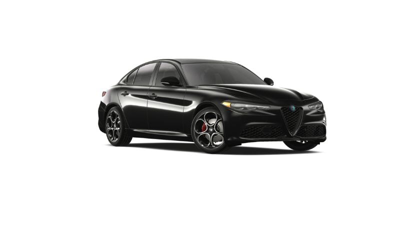 2024 Alfa Romeo Giulia at Rick Case Alfa Romeo in Vulcano Black.jpg