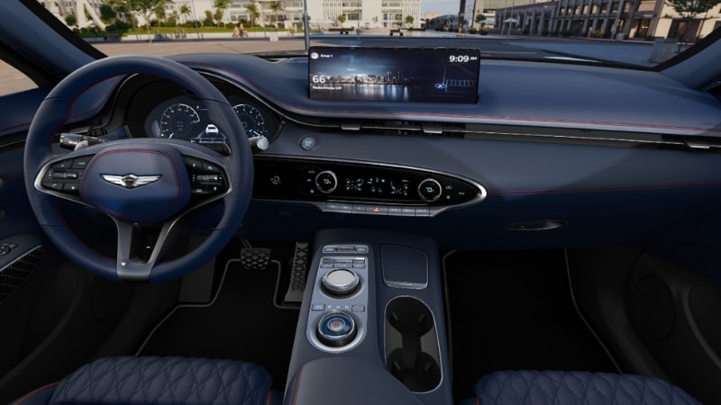 2024 Genesis GV70  Ultramarine Blue at Rick Case Genesis Davie