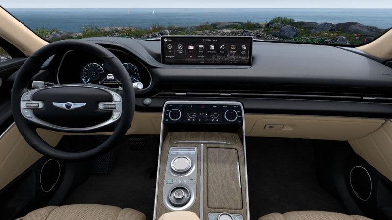 2024 Genesis GV80 Black/Beige at Rick Case Genesis Davie