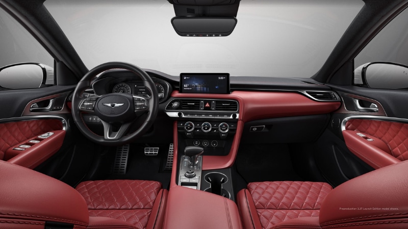2024 Genesis G70 Colors at Rick Case Genesis Plantation in Obsidian Black Seville Red.png