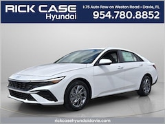 2026 Hyundai Elantra Hybrid Blue Sedan