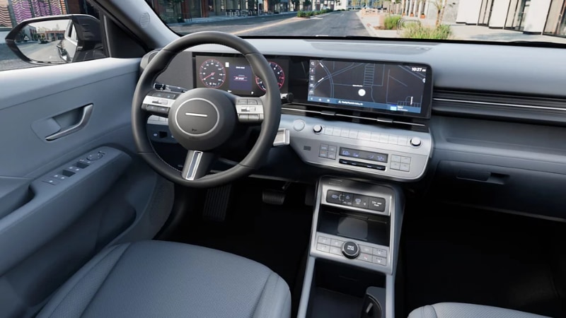 2024 Hyunda Kona Gray Interior at Rick Case Hyundai Davie