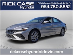 2025 Hyundai Elantra Hybrid Blue Sedan