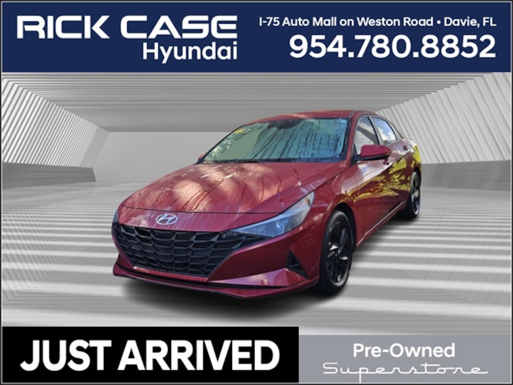 Certified 2023 Hyundai Elantra HEV Blue Sedan