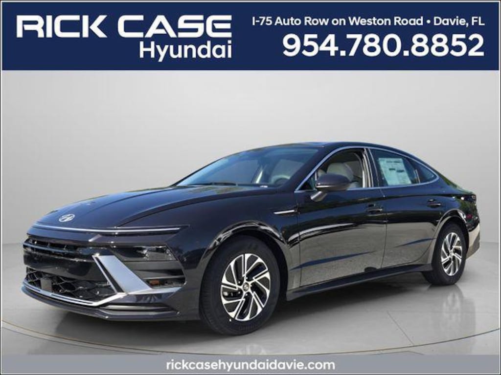 New 2026 Hyundai Sonata Hybrid Blue Sedan