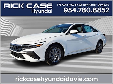 2025 Hyundai Elantra Hybrid Blue Sedan