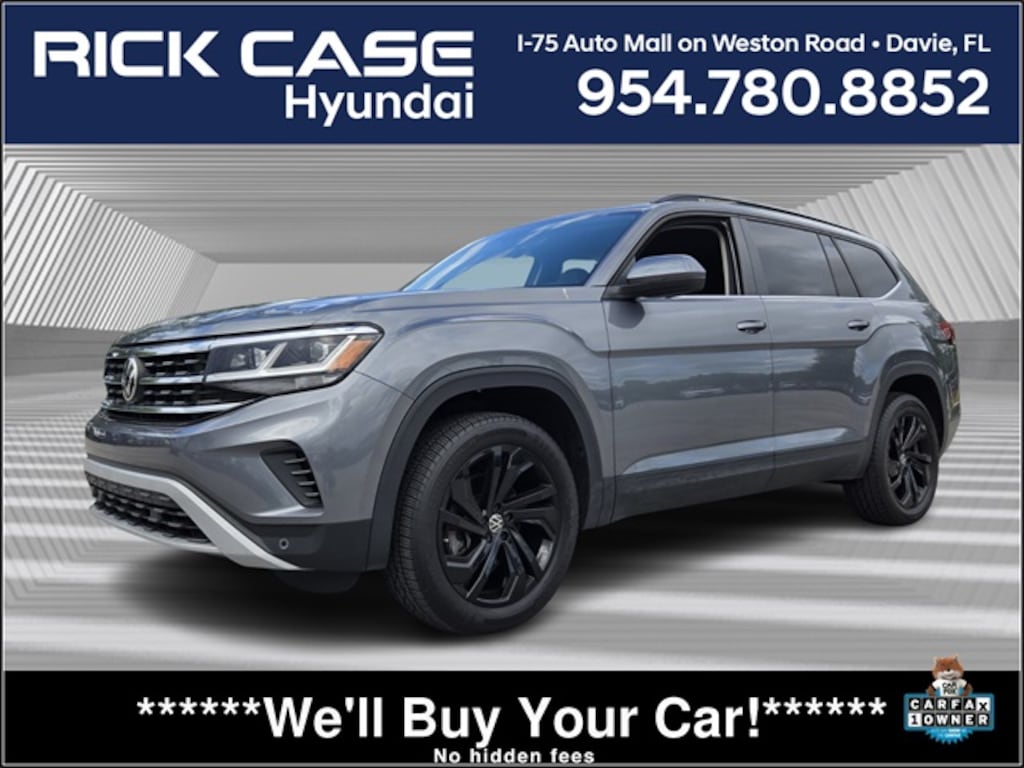 Used 2022 Volkswagen Atlas 2.0T SE w/Technology SUV