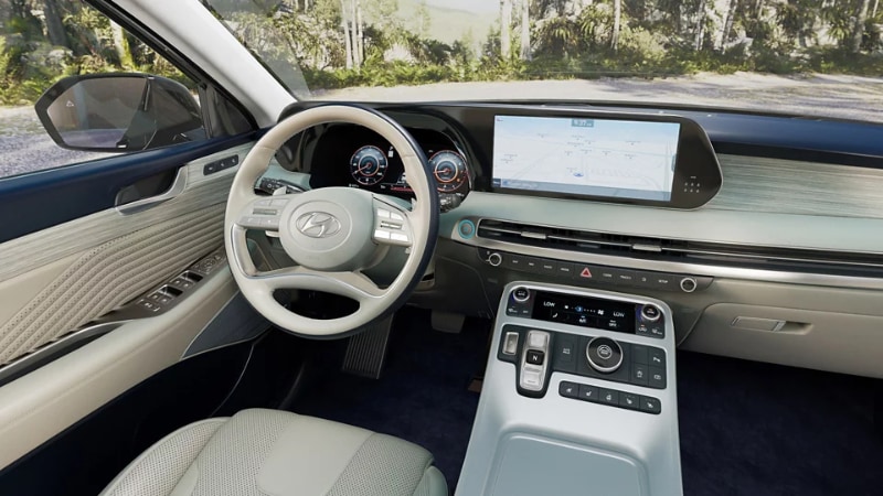 2024 Hyundai Palisade Beige Leather Interior at Rick Hyundai Davie