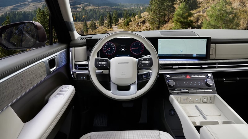 2024 Hyundai Santa Fe Gray interior at Rick Case Hyundai Davie
