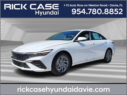2025 Hyundai Elantra Hybrid Blue Sedan