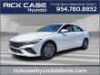 New 2025 Hyundai Elantra Hybrid Blue Sedan