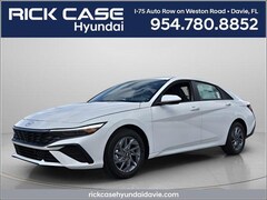 2026 Hyundai Elantra Hybrid Blue Sedan