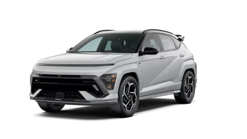 2024 Hyundai Kona Atlas White w/ Black Roof at Rick Case Hyundai Davie