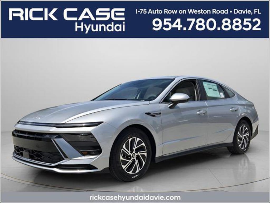 New 2026 Hyundai Sonata Hybrid Blue Sedan