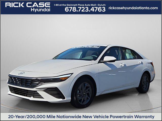 2026 Hyundai Elantra Hybrid Blue Sedan