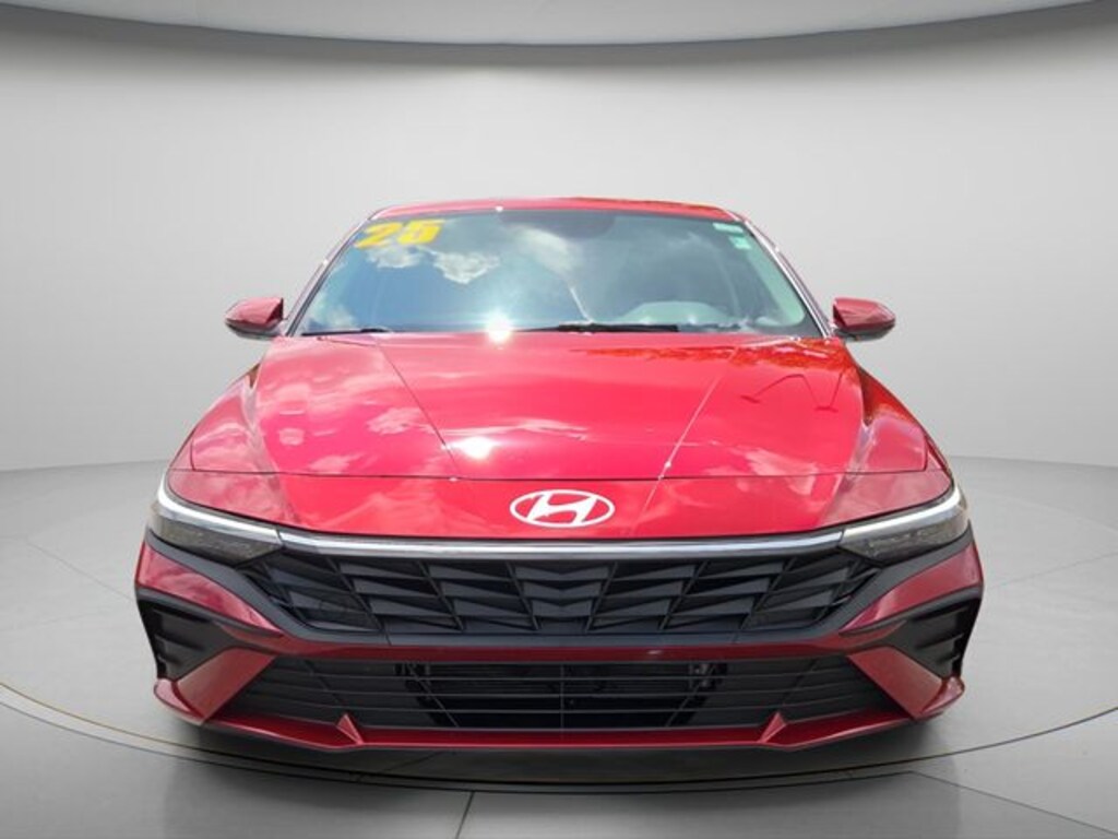 Certified 2025 Hyundai Elantra Hybrid Blue Sedan