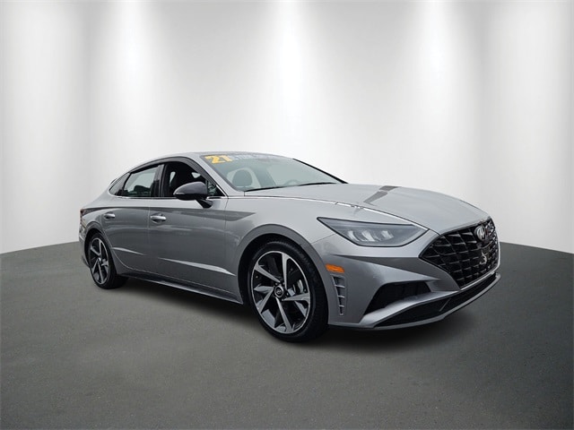 Used 2021 Hyundai Sonata SEL Plus with VIN 5NPEJ4J20MH119069 for sale in Roswell, GA