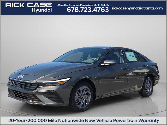 2026 Hyundai Elantra Hybrid Blue Sedan