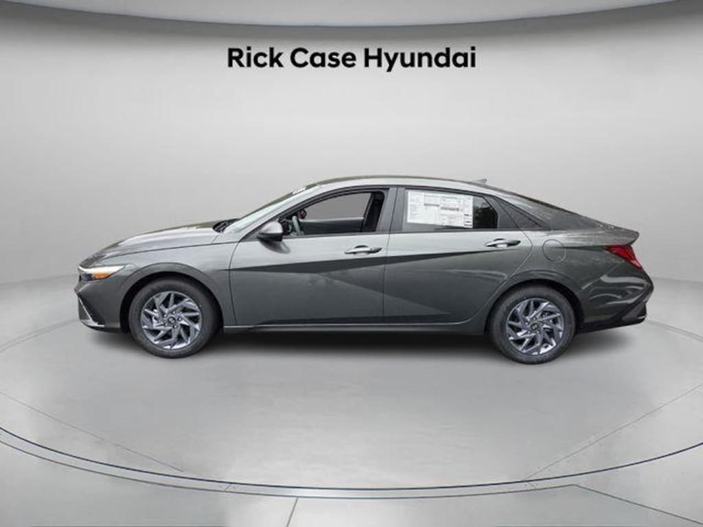 New 2026 Hyundai Elantra Hybrid Blue Sedan