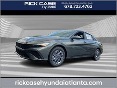 2025 Hyundai Elantra Hybrid Blue Sedan