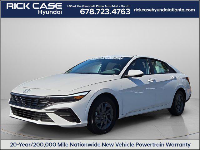 2026 Hyundai Elantra Hybrid Blue Sedan