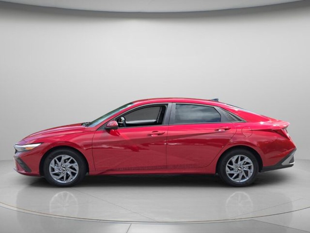Certified 2025 Hyundai Elantra Hybrid Blue Sedan