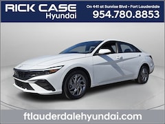 2026 Hyundai Elantra Hybrid Blue Sedan