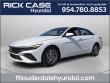 New 2026 Hyundai Elantra Hybrid Blue Sedan