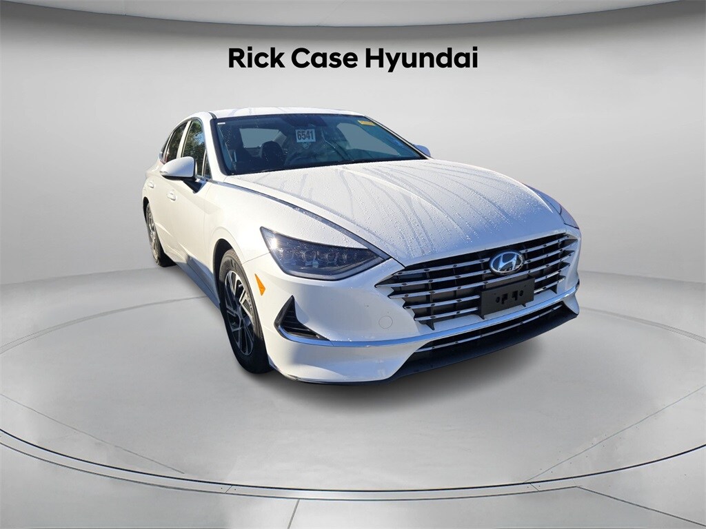 Certified 2023 Hyundai Sonata Hybrid Blue Sedan