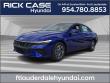 New 2025 Hyundai Elantra Hybrid Blue Sedan