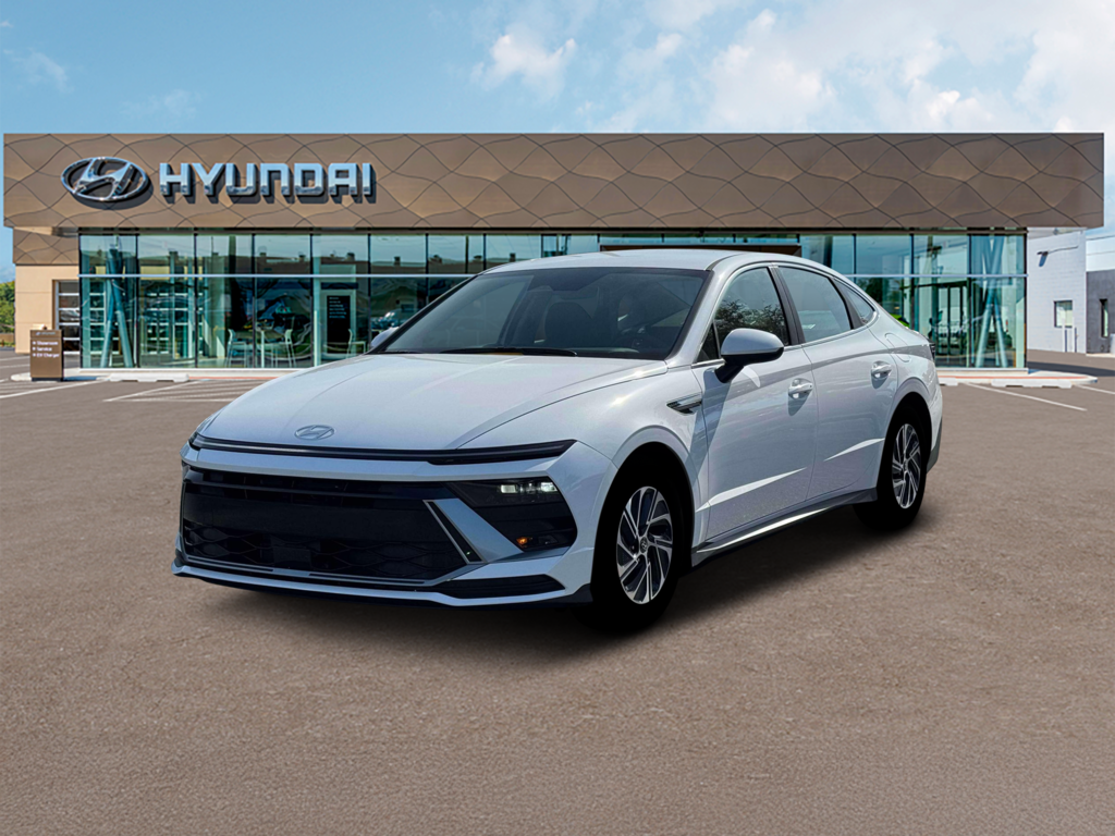 New 2026 Hyundai Sonata Hybrid Blue Sedan