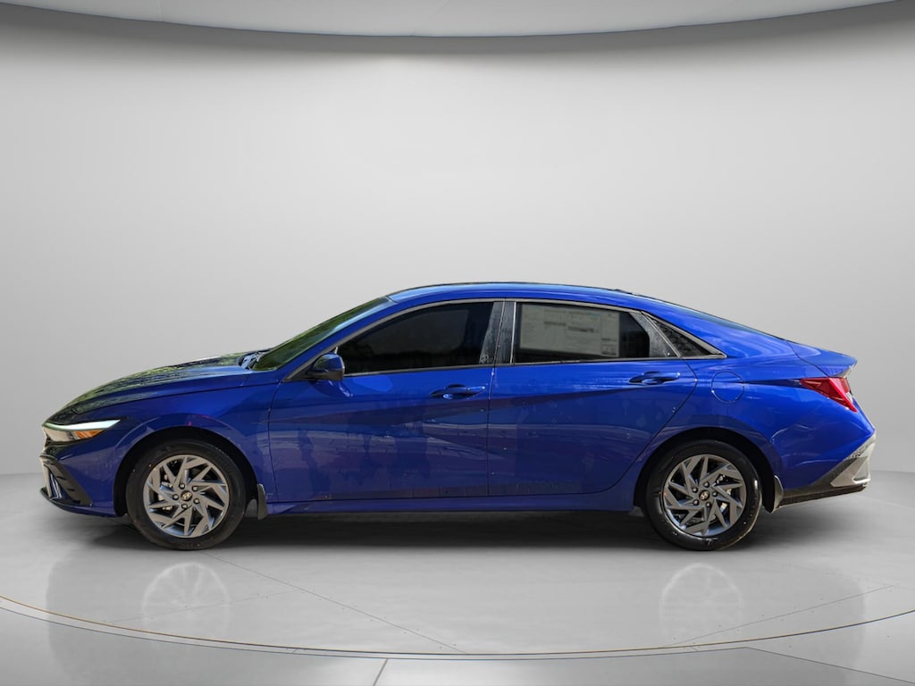 New 2026 Hyundai Elantra Hybrid Blue Sedan