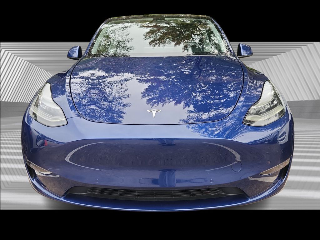 Used 2021 Tesla Model Y Long Range with VIN 5YJYGAEE8MF302376 for sale in Roswell, GA