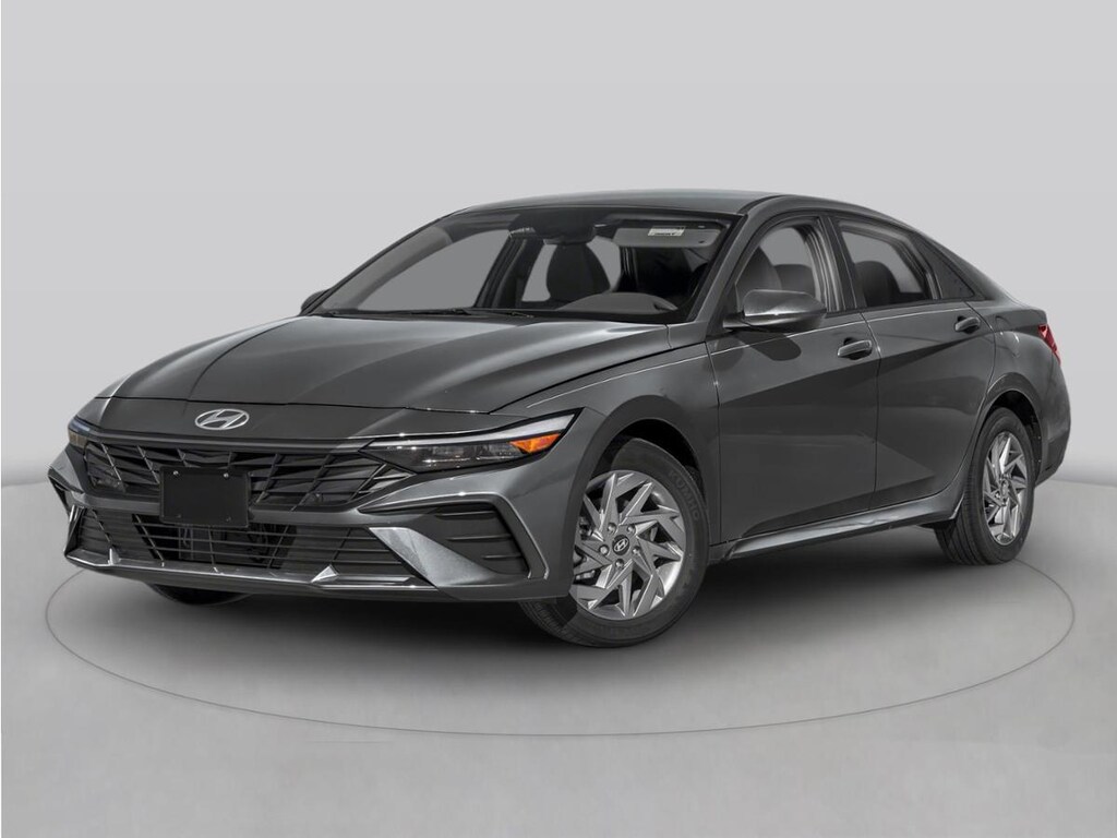 New 2025 Hyundai Elantra Hybrid Blue Sedan
