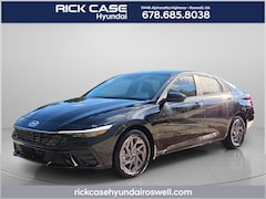 2026 Hyundai Elantra Hybrid Blue Sedan