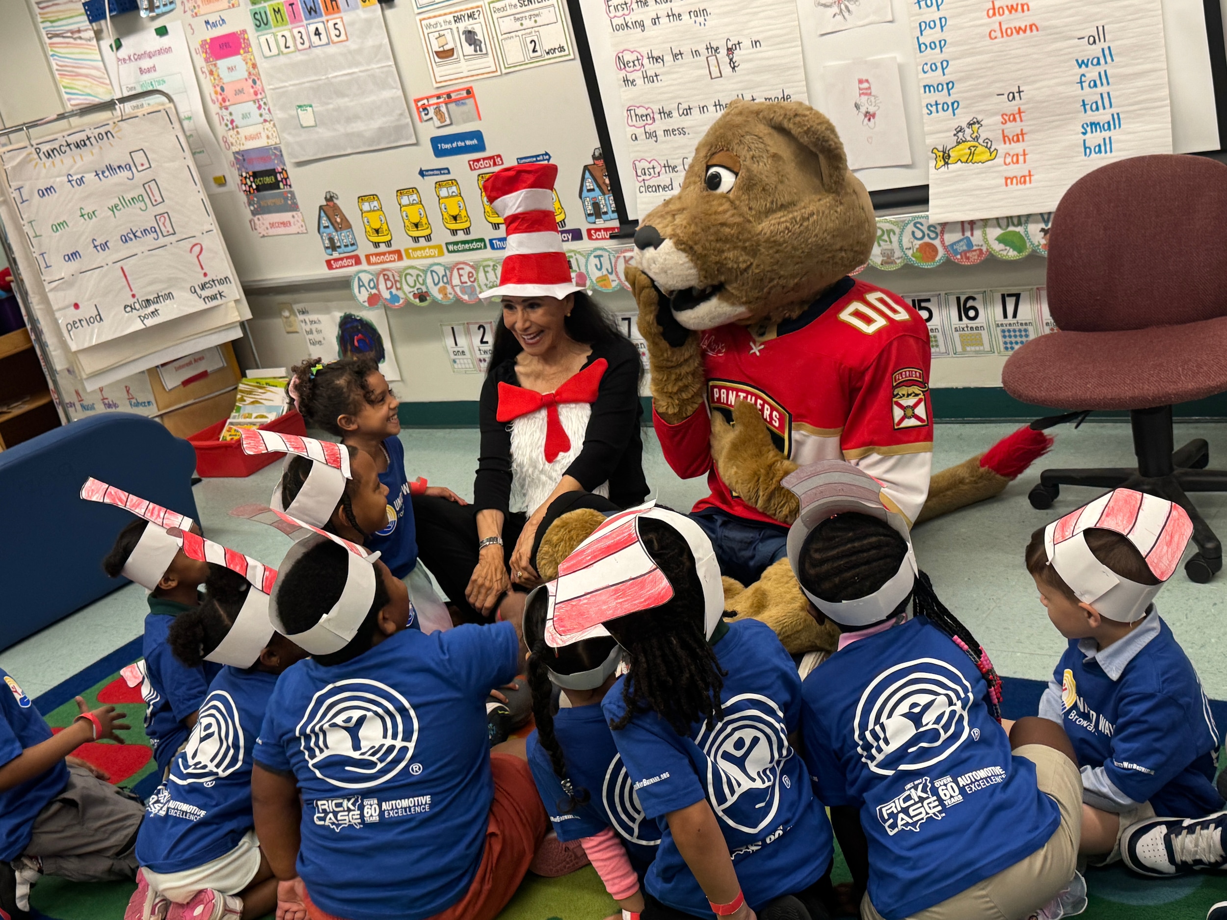 Rita Case and Stanley C. Panther Reading to Students of Sunland Park Academy in Fort Lauderdale.png