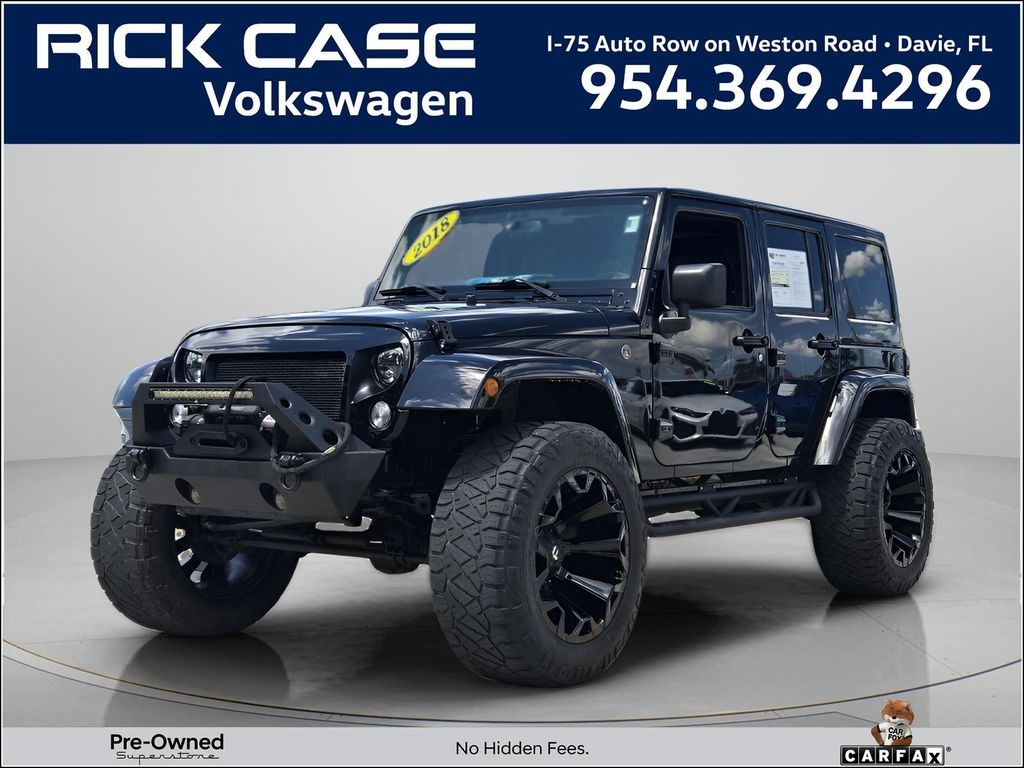 Used 2018 Jeep Wrangler JK Unlimited Sahara 4x4 SUV