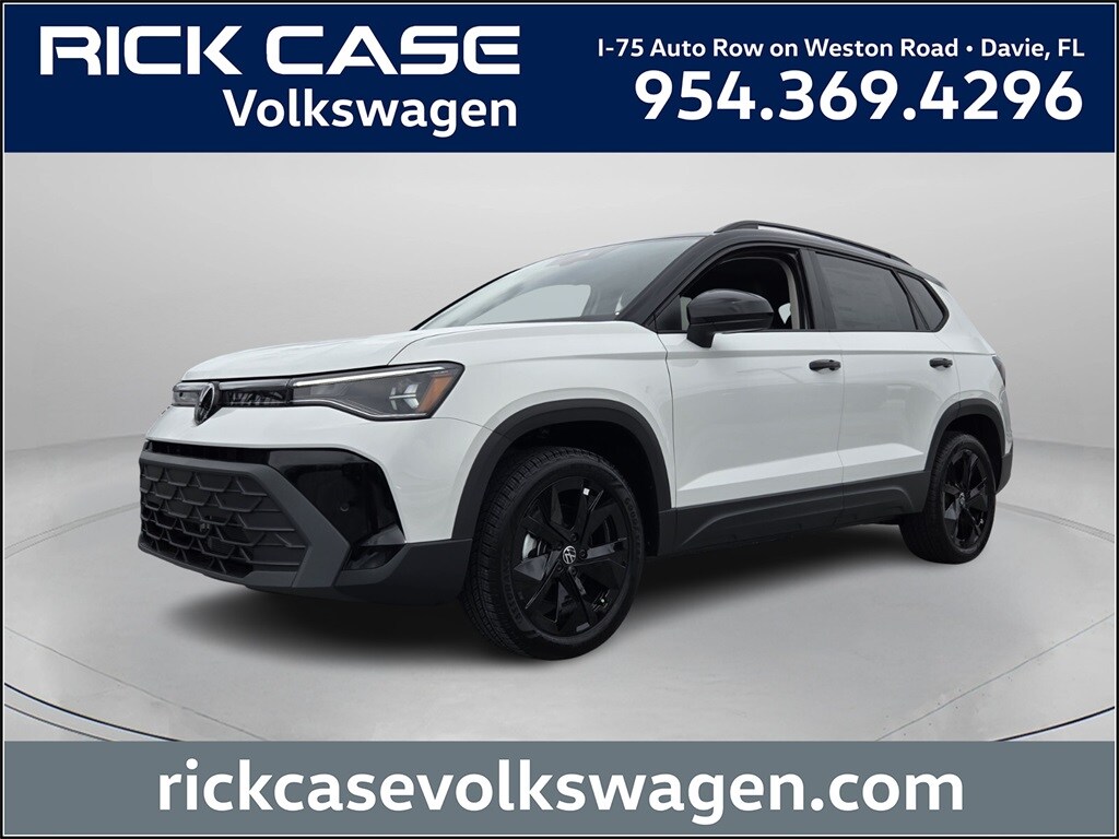 New 2025 Volkswagen Taos 1.5T SE Black SUV