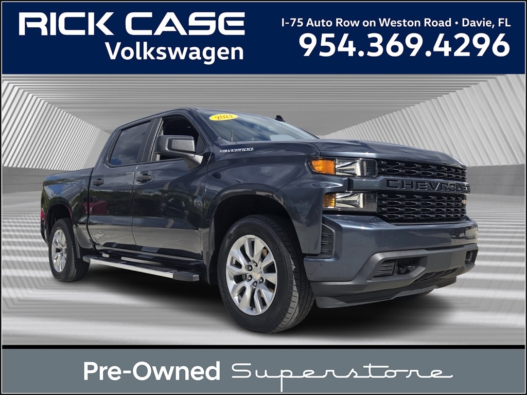 Used 2021 Chevrolet Silverado 1500 Custom Truck Crew Cab