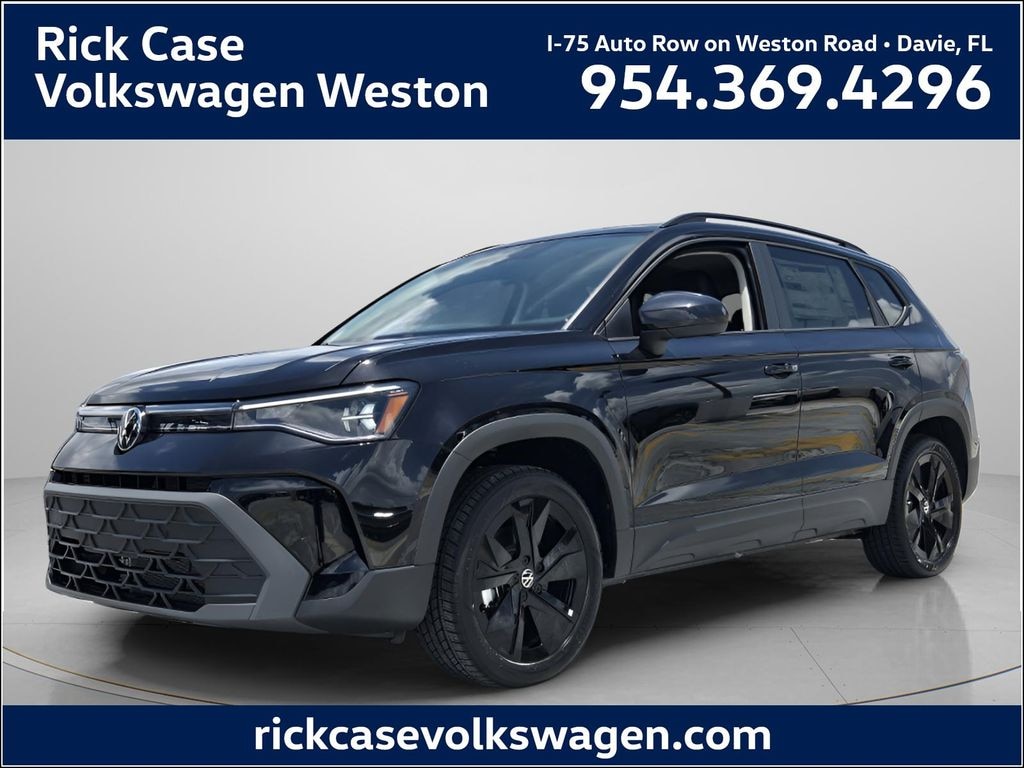 New 2026 Volkswagen Taos 1.5T SE Black SUV