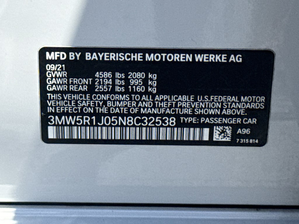 Used 2022 BMW 3 Series 330i Sedan